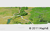 Satellite Panoramic Map of Sanasomboune