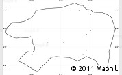 Blank Simple Map of Sanasomboune, cropped outside, no labels