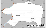 Gray Simple Map of Sanasomboune