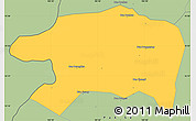 Savanna Style Simple Map of Sanasomboune