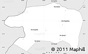 Silver Style Simple Map of Sanasomboune