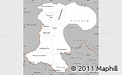 Gray Simple Map of Champassack