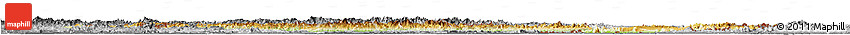 Physical Horizon Map of Laos, desaturated