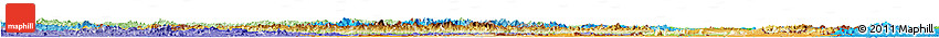 Physical Horizon Map of Laos, political shades outside