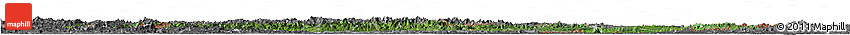 Satellite Horizon Map of Laos, desaturated