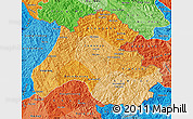 Political Shades Map of Houaphanh