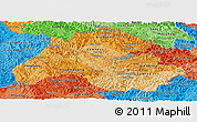 Political Shades Panoramic Map of Houaphanh