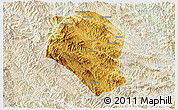 Physical 3D Map of Samneua, lighten