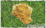 Physical 3D Map of Samneua, satellite outside