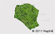 Satellite 3D Map of Samneua, cropped outside