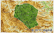 Satellite 3D Map of Samneua, physical outside