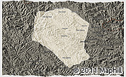 Shaded Relief 3D Map of Samneua, darken