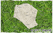 Shaded Relief 3D Map of Samneua, satellite outside