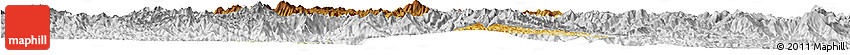 Physical Horizon Map of Samneua, lighten, desaturated