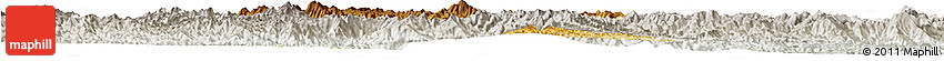 Physical Horizon Map of Samneua, lighten, semi-desaturated