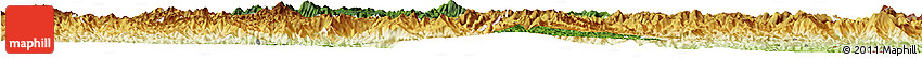 Satellite Horizon Map of Samneua, physical outside