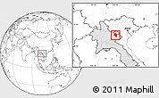 Blank Location Map of Samneua, highlighted country