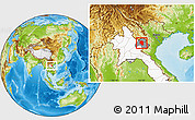Physical Location Map of Samneua, highlighted country, highlighted parent region