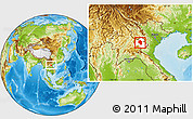Physical Location Map of Samneua, highlighted parent region
