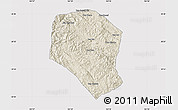 Shaded Relief Map of Samneua, cropped outside