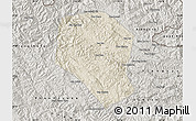 Shaded Relief Map of Samneua, semi-desaturated