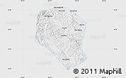 Silver Style Map of Samneua, single color outside