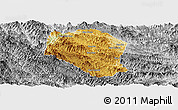 Physical Panoramic Map of Samneua, desaturated