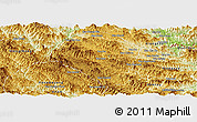 Physical Panoramic Map of Samneua