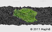 Satellite Panoramic Map of Samneua, darken, desaturated