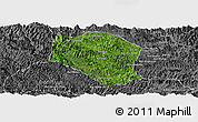 Satellite Panoramic Map of Samneua, desaturated