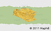 Savanna Style Panoramic Map of Samneua, single color outside