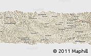 Shaded Relief Panoramic Map of Samneua