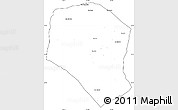 Blank Simple Map of Samneua, cropped outside