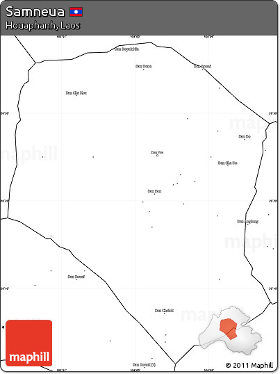 Blank Simple Map of Samneua