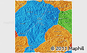 Political 3D Map of Viengthong