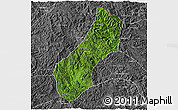 Satellite 3D Map of Viengthong, desaturated