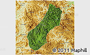 Satellite 3D Map of Viengthong, physical outside