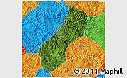 Satellite 3D Map of Viengthong, political outside