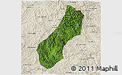 Satellite 3D Map of Viengthong, shaded relief outside