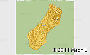 Savanna Style 3D Map of Viengthong, single color outside