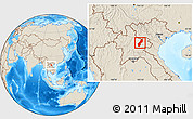 Shaded Relief Location Map of Viengthong