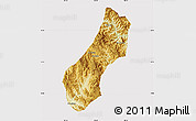 Physical Map of Viengthong, cropped outside