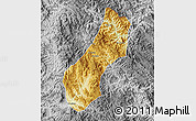 Physical Map of Viengthong, desaturated