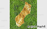 Physical Map of Viengthong, satellite outside