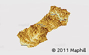 Physical Panoramic Map of Viengthong, cropped outside