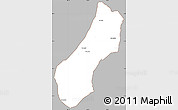 Gray Simple Map of Viengthong, cropped outside
