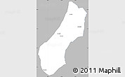 Gray Simple Map of Viengthong, single color outside