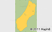 Savanna Style Simple Map of Viengthong, cropped outside
