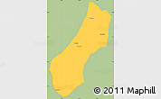 Savanna Style Simple Map of Viengthong, single color outside