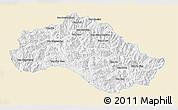 Classic Style 3D Map of Xiengkho, single color outside